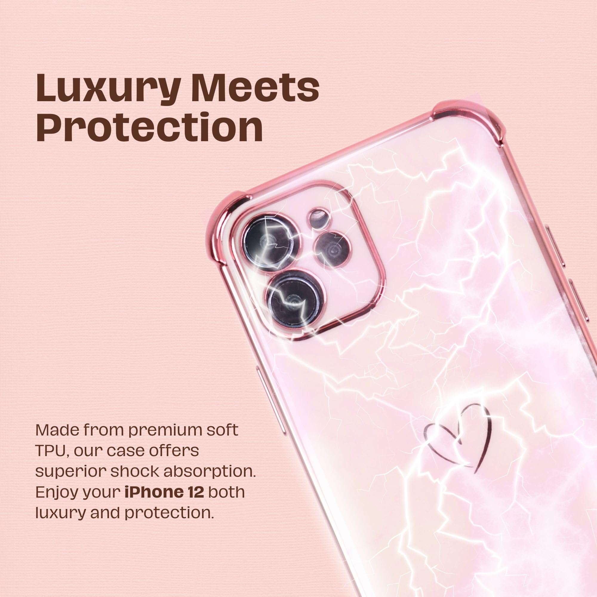 【サイズ:iPhone12Pro_色:Pink - design 035】CAS サイズ:iPhone12Pro_色:Pink - design 035】CAS Amazon.com
